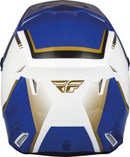 Moto přilba KINETIC VISION, FLY RACING - USA (bílá/modrá)