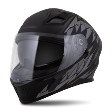 Moto přilba CASSIDA Orbit StriX (černá/šedá) matná