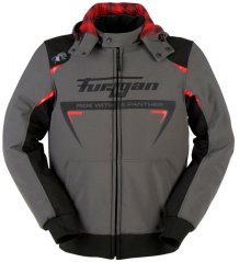 Textilní bunda na motorku Furygan Sektor Roadster (šedá/černá/červená) pánská