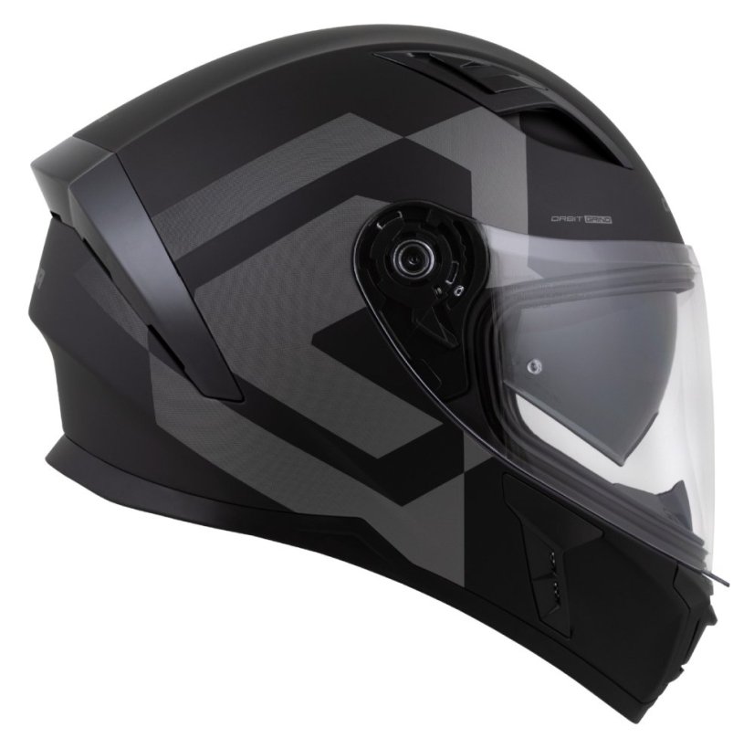 Moto přilba CASSIDA Orbit Grind (černá/šedá) matná