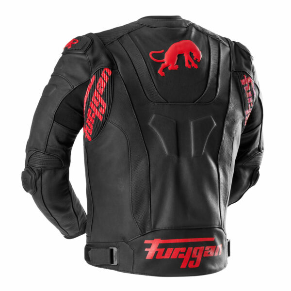 Kožená bunda na motorku Furygan Raptor Evo 3 (černá/červená)