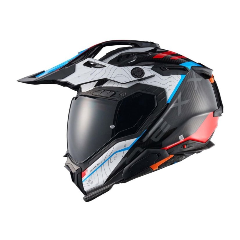 Moto přilba NEXX X.WED3 Furka (bílá/červená/modrá)