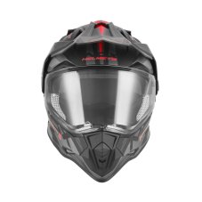 Moto přilba NOX N312 Track (černá matná/červená) 2026