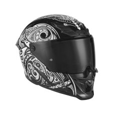 Přilba na motorku NOX EXKLUSIVE Goliath Maori (černá matná/bílá)