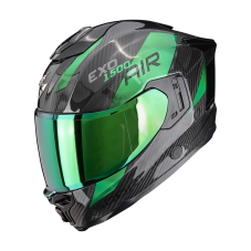 Moto přilba SCORPION EXO-1500 CARBON AIR  Platted (černá/zelená)