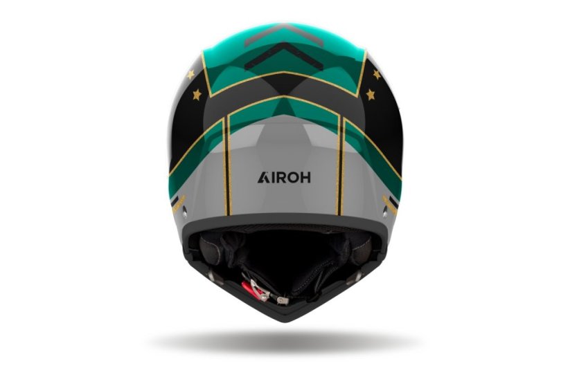 Moto přilba AIROH J110 Command (lesklá zelená)
