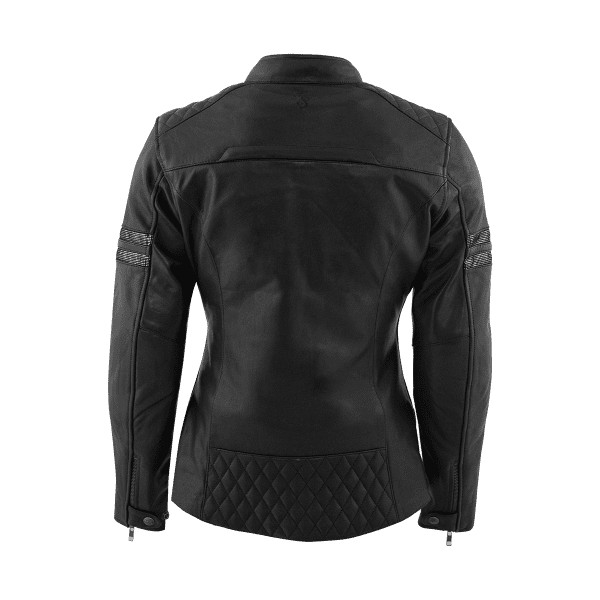 Kožená bunda na motorku RUSTY STITCHES Joyce V2 (černá/třpytivá) dámská