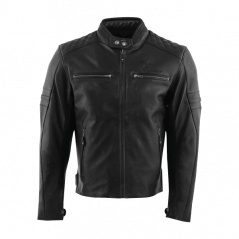 Kožená bunda na motorku RUSTY STITCHES Super Jari V2 (černá)
