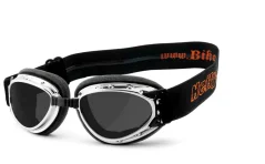 Moto brýle Helly Hurricane 3 chromové / černé skla