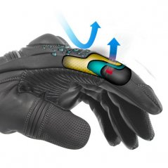 Moto rukavice Büse ST Match voděodolné (černá)