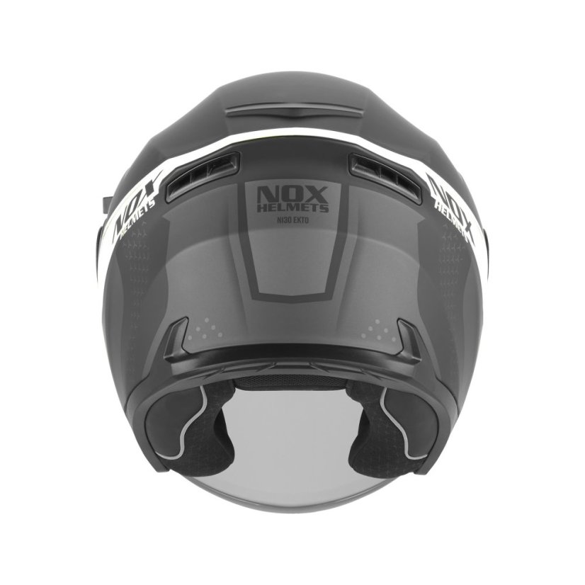 Moto přilba NOX N130 Ekto (černá matná/bílá) 2026