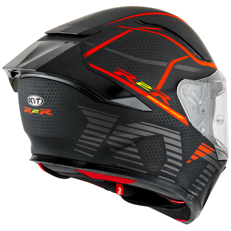 Moto přilba KYT R2R Concept (černá/červená)