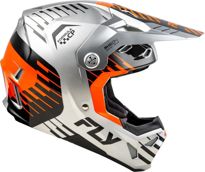Přilba FLY Racing Formula CP Slice (šedá/oranžová/černá)