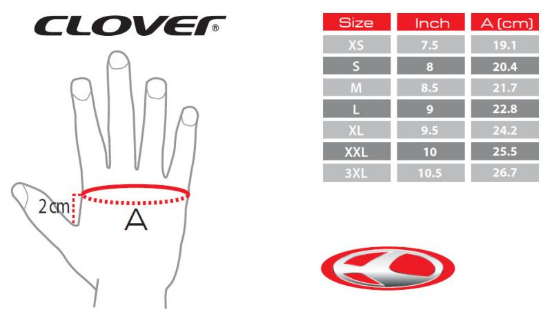 Moto rukavice CLOVER SW-2 WP (černá/žlutá)