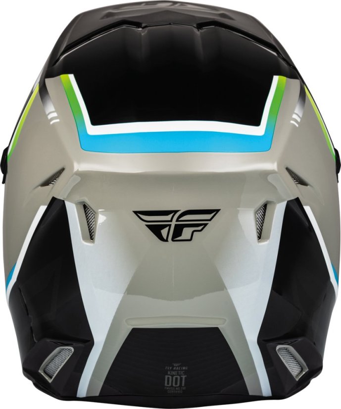 Moto přilba KINETIC VISION, FLY RACING - USA (šedá/černá)