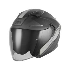 Moto přilba NOX N130 Ekto (černá matná/stříbrná) 2026