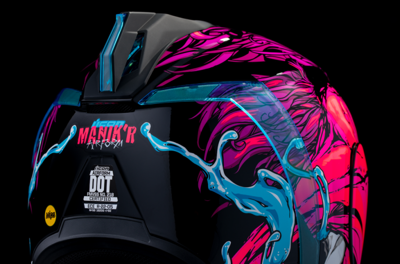 Moto přilba ICON Airform™ ManikR (růžová/modrá)