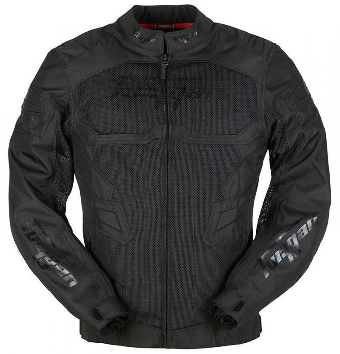 textilní bunda na motorku Atom Vented (černá)
