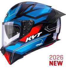 Moto přilba KYT R2R Parsec (modrá/červená)