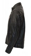 Kožená bunda na motorku RUSTY STITCHES Jari (černá)