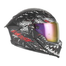 Přilba na motorku NOX EXKLUSIVE Goliath Raptor (černá matná/bílá/červená)
