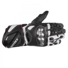 Kožené moto rukavice WINTEX GP Tech (černá/bílá)