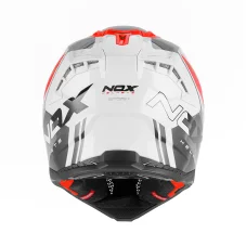 Motokrosová helma NOX N634 MX Storm (bílá/červená/černá)