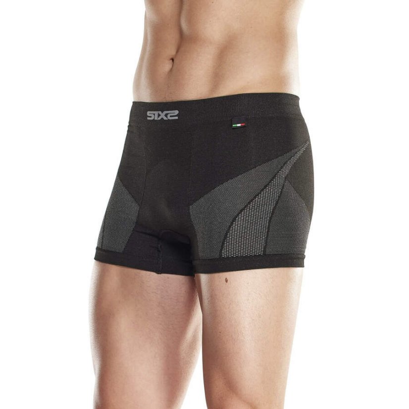 SIX2 BOX V2 funkční boxerky (carbon černá) UNISEX