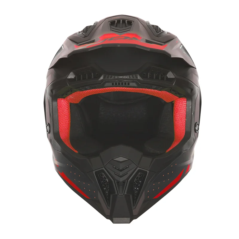 Motokrosová helma NOX N634 MX Gradiant (černá/červená) mat