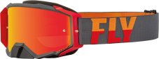 FLY Zone Pro motokrosové brýle (šedé/červené) zrcadlové