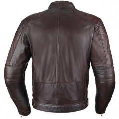 Kožená bunda na motorku Büse Chester (tmavě hnědá) pánská