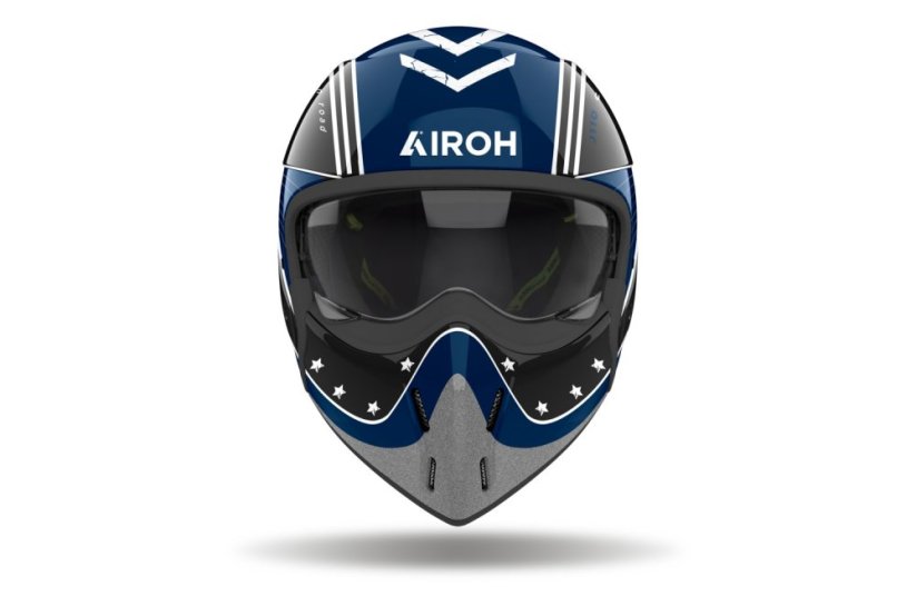 Moto přilba AIROH J110 Command (lesklá modrá)