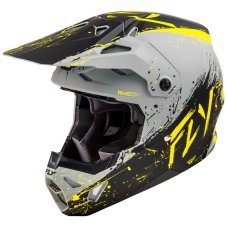 Přilba FLY Racing Formula CP Manic (šedá/černá/žlutá) matná