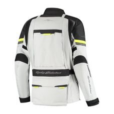 Textilní bunda na motorku Rusty Stitches Cliff (světle šedá/černá)