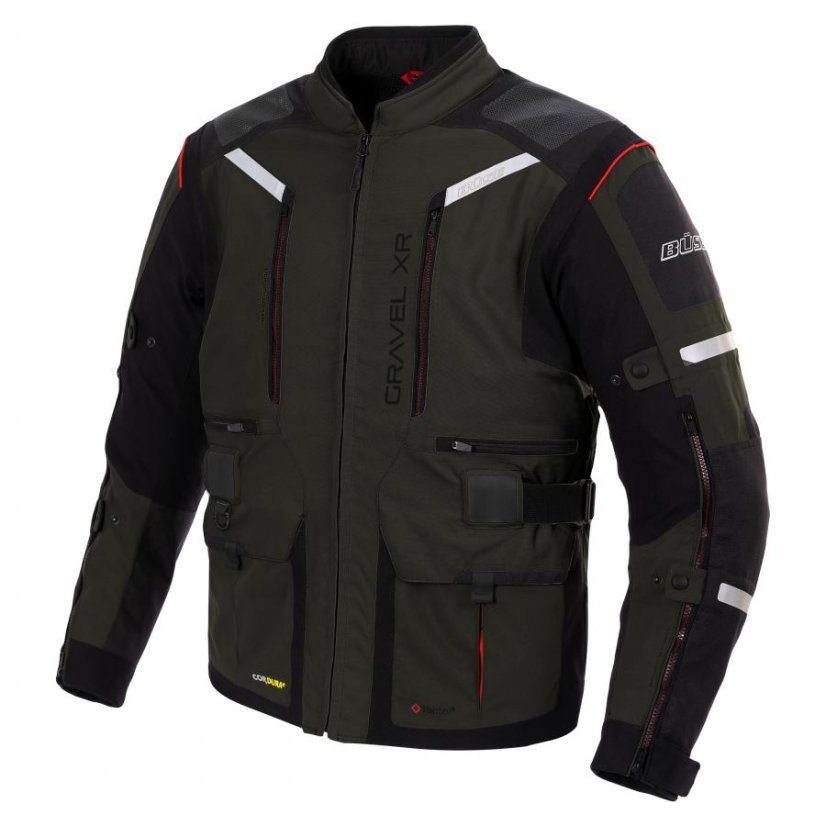 Textilní moto bunda Büse Gravel XR (břidlicově šedá) pánská