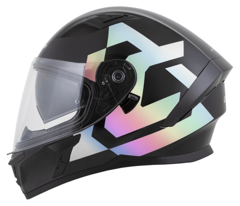 Moto přilba CASSIDA Orbit Grind Absolut (černá/holografická)