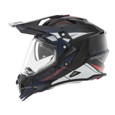 Moto přilba NOX N312 Track (modrá/červená/bílá) 2026