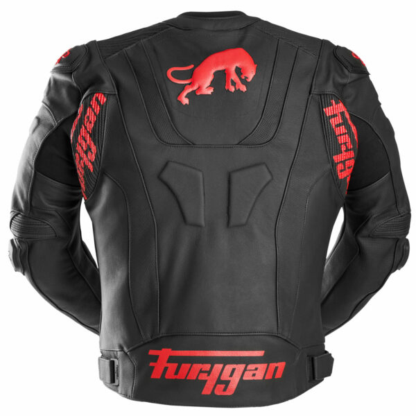 Kožená bunda na motorku Furygan Raptor Evo 3 (černá/červená)