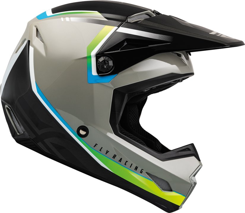 Moto přilba KINETIC VISION, FLY RACING - USA (šedá/černá)