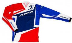 Motokrosové triko JOPA Divergent (modrá/bílá/červená)