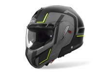 Překlopná přilba na motorku AIROH MATHISSE 2 Genius (matná žlutá)