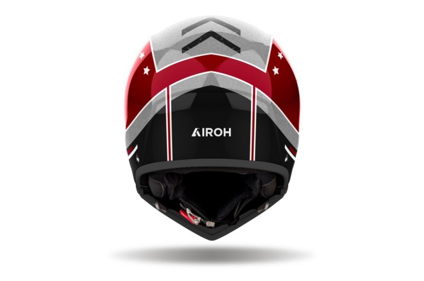 Moto přilba AIROH J110 Command (lesklá rudá)