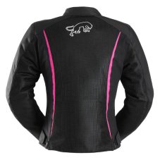 Textilní bunda na motorku Furygan Odessa 3v1 (černá/růžová) dámská