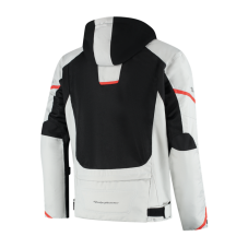 Textilní bunda na motorku Rusty Stitches Carlo (světle šedá/černá)