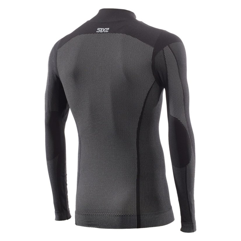 SIX2 TS3 V2 funkční triko dl. rukáv s rolákem (carbon černá) UNISEX