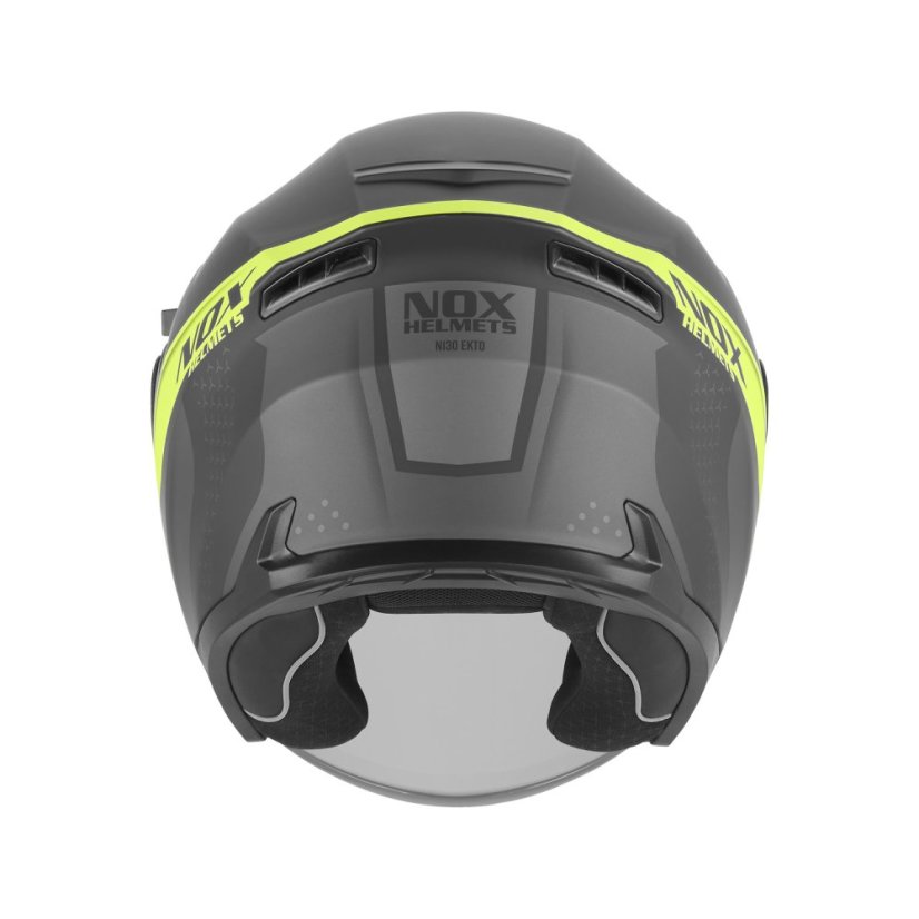 Moto přilba NOX N130 Ekto (černá matná/žlutá fluo) 2026