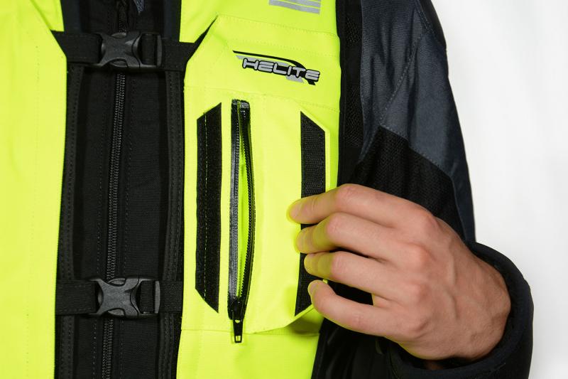Moto airbagová vesta HELITE HiVis TURTLE 2 (žlutá fluo)