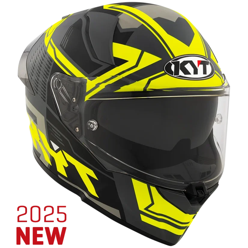 Moto přilba KYT R2R Octane (černá/šedá/žlutá) matná