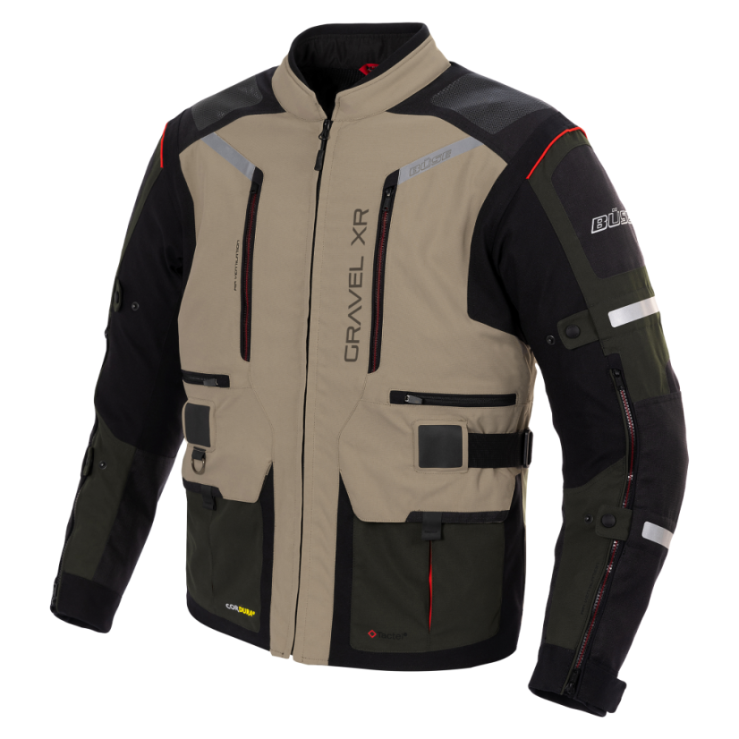 Textilní moto bunda Büse Gravel XR (písková) pánská