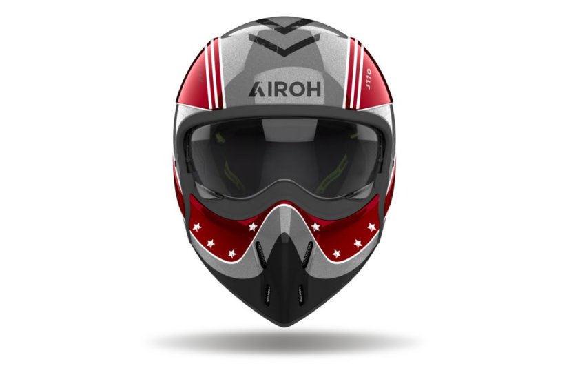 Moto přilba AIROH J110 Command (lesklá rudá)